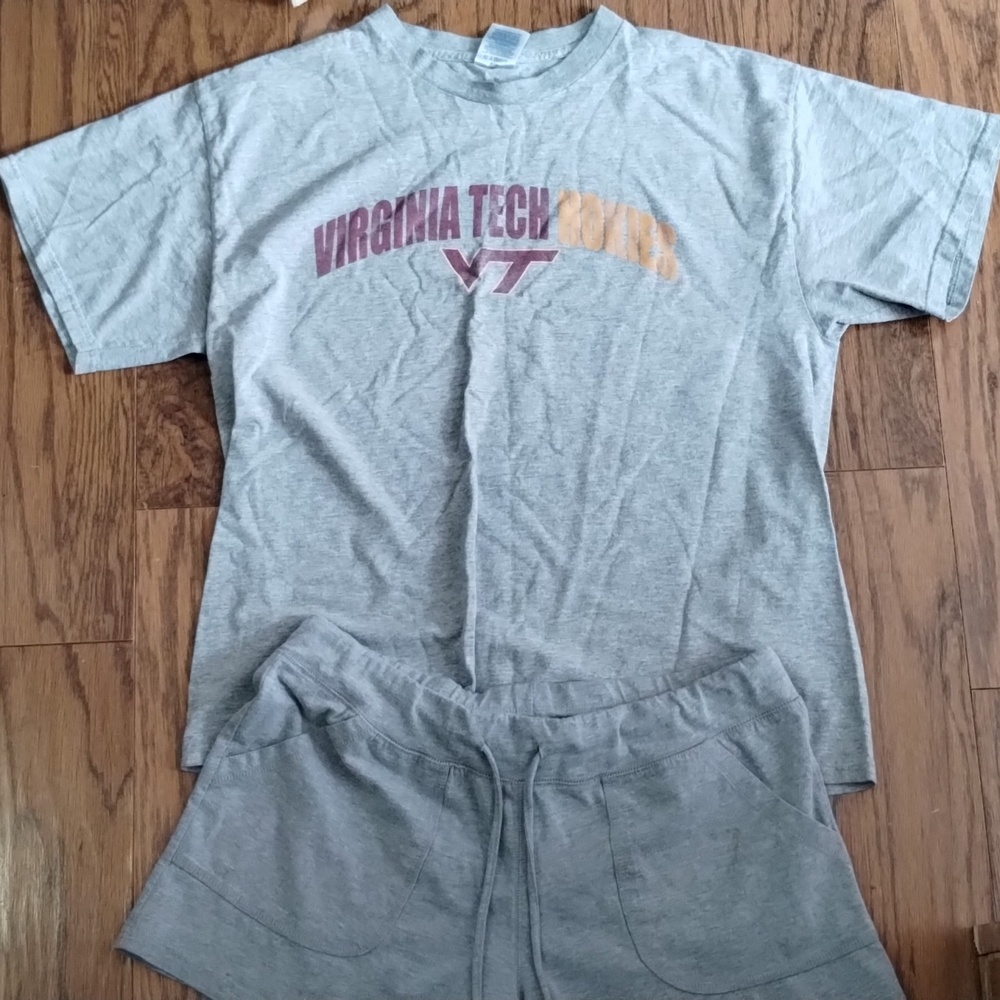 Large vt shirt with medium shorts